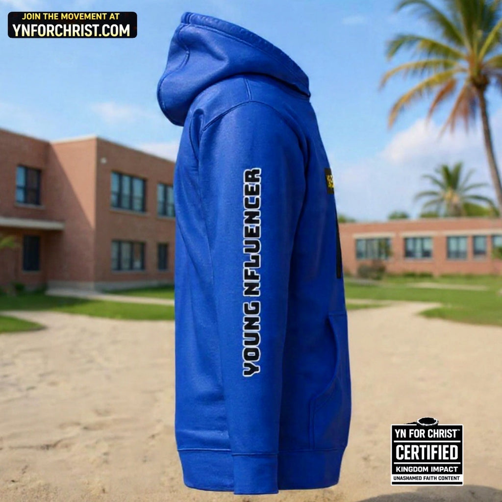 Blessing Blue Covenant NFLUENCER Hoodie | Design By PRIIZZY | YN FOR CHRIST™