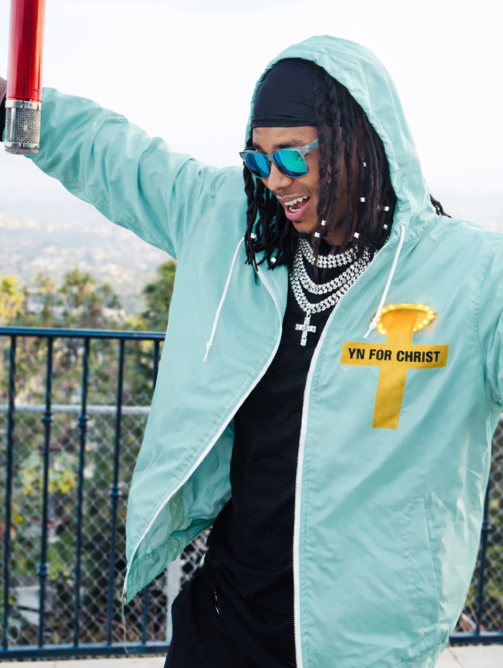 TEAL BLESSINGS & GRACE MIGHTY WINDBREAKER GENESIS EDITION | Design By PRIIZZY | YN FOR CHRIST™