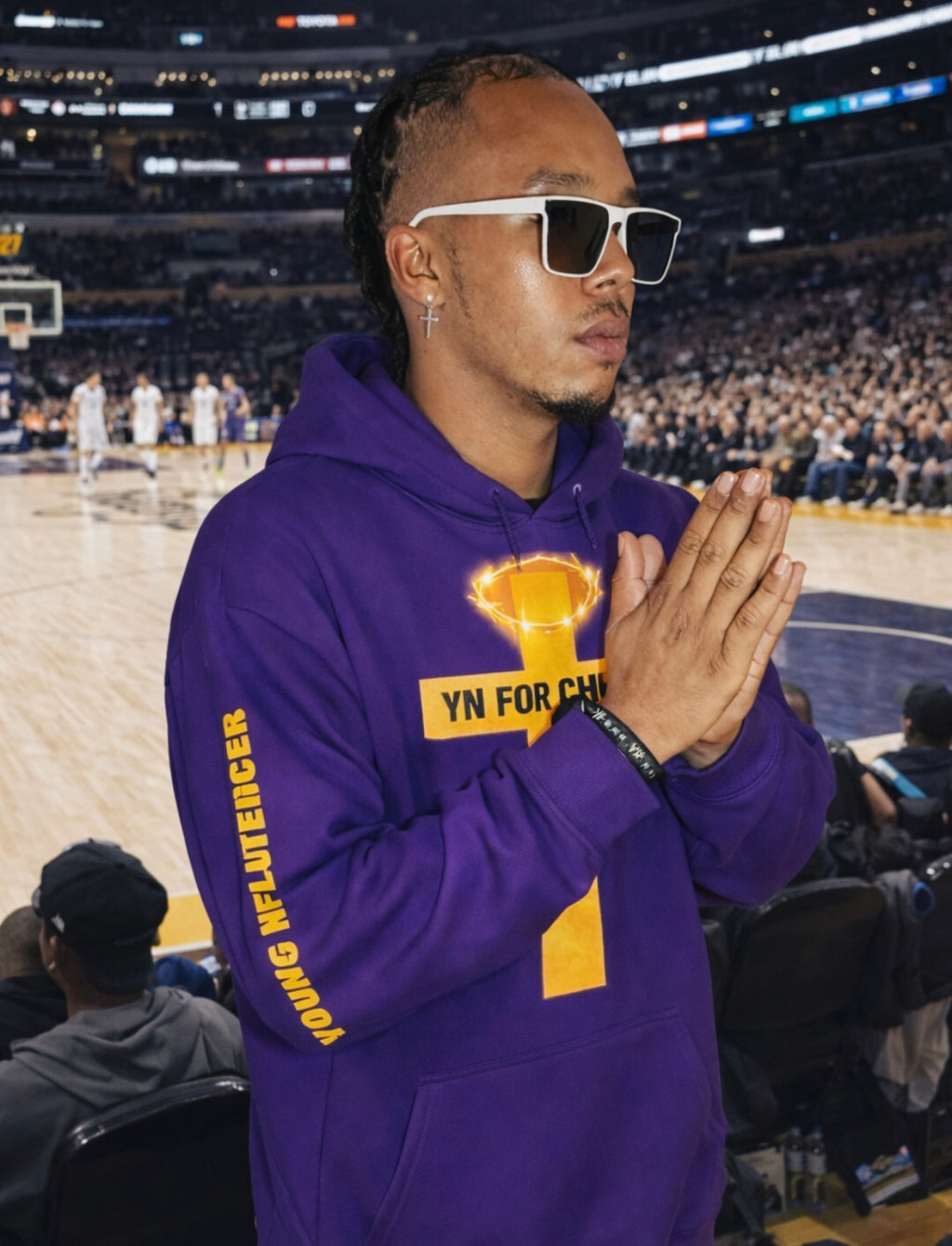 SHOWTIME ROYAL KINGDOM NFLUENCER HOODIEHOLY LAMB GENESIS EDITION NFLUENCER HOODIE | Design By PRIIZZY | YN4C™ (FLAGSHIP)