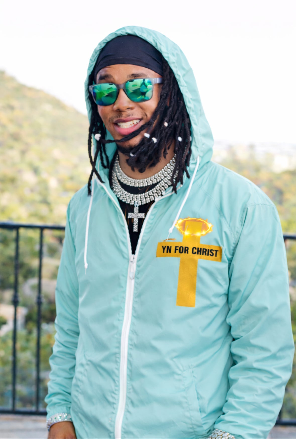 TEAL BLESSINGS & GRACE MIGHTY WINDBREAKER GENESIS EDITION | Design By PRIIZZY | YN FOR CHRIST™