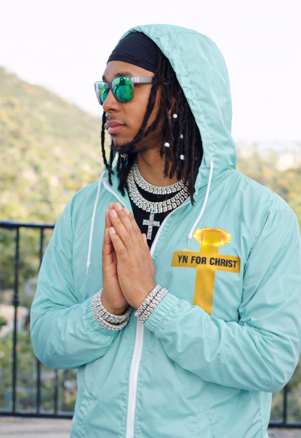 TEAL BLESSINGS & GRACE MIGHTY WINDBREAKER GENESIS EDITION | Design By PRIIZZY | YN FOR CHRIST™