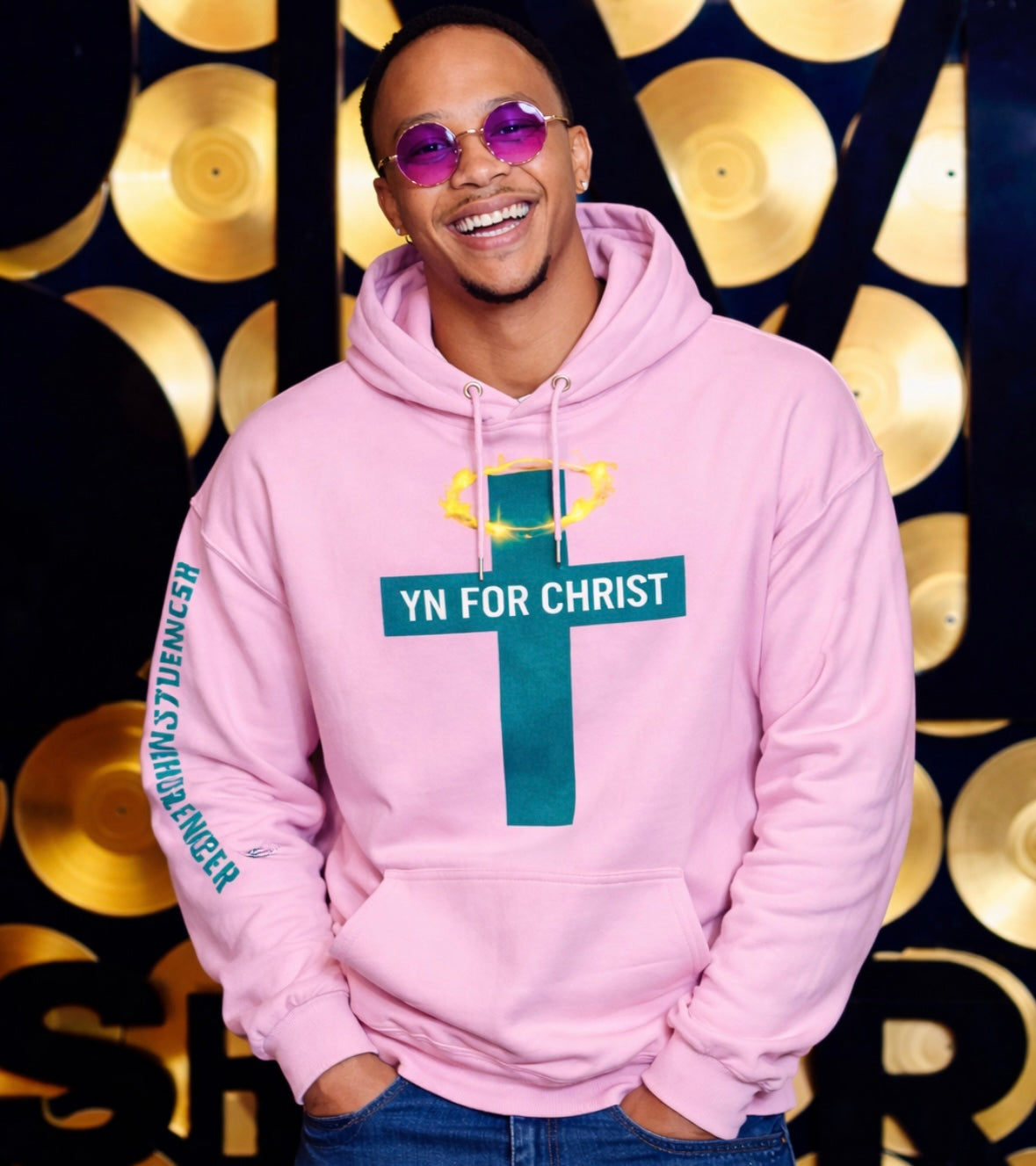 DRESSED LIKE A LILY PINK NFLUENCER HOODIE | Design By PRIIZZY | YN FOR CHRIST™